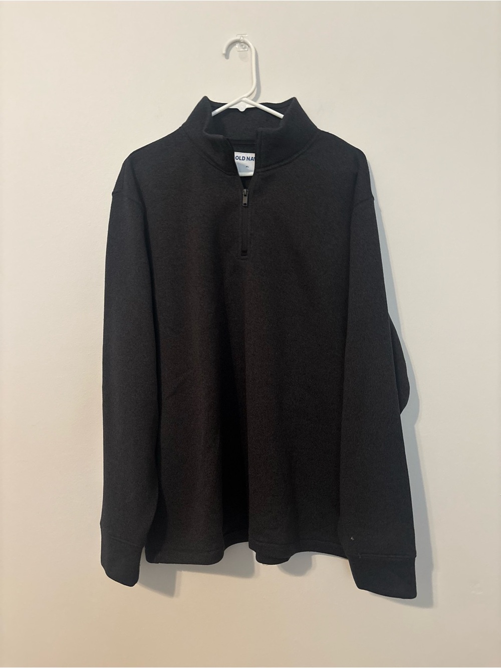 Old Navy Men's Black Half-Zip Pullover Sweater